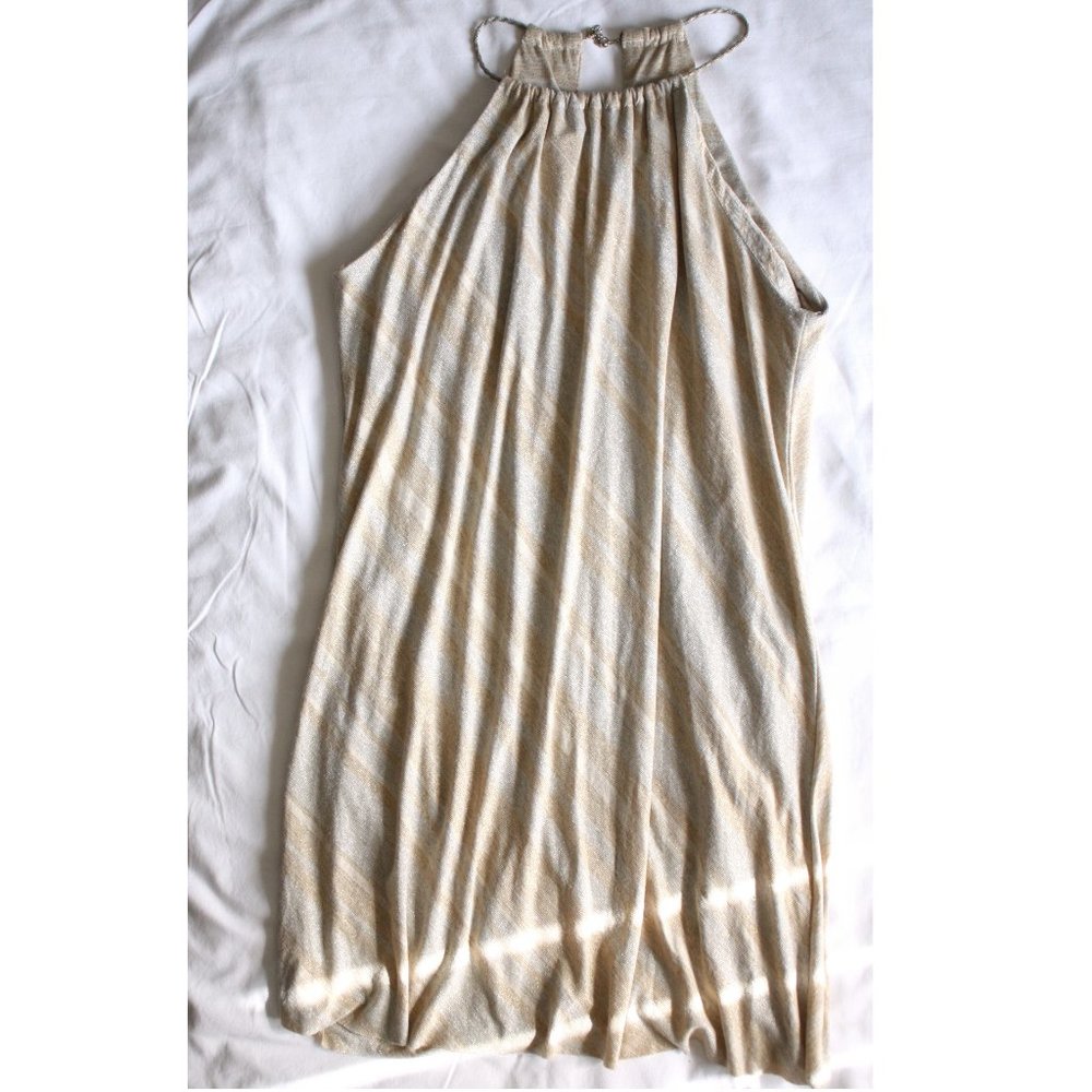 3 for $20 - Gold & Silver Halter dress